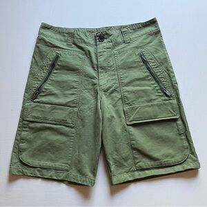 ZADIG & VOLTAIRE‎ green cotton cargo utility shorts